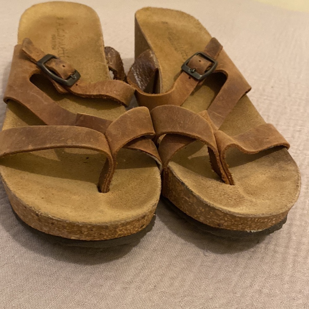 A. GIANNETTI  MADE IN SPAIN PLATFORM SANDALS. Size 38 - Picture 2 of 5